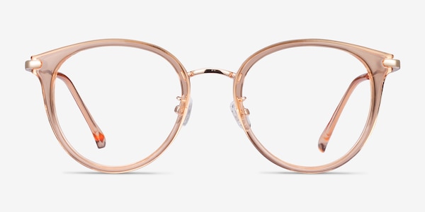 Hollie Clear Melon Plastic-metal Montures de Lunette de vue
