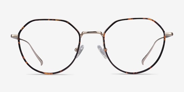 Huxley Tortoise Golden Metal Eyeglass Frames