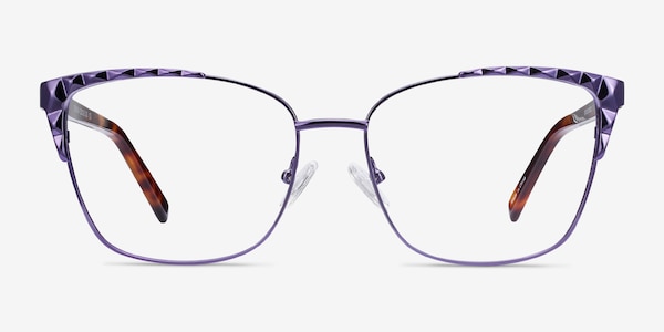 Signora Purple Acetate-metal Eyeglass Frames