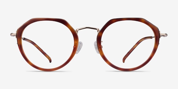 Claire Tortoise Gold Acetate Eyeglass Frames