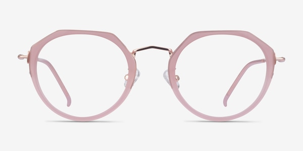 Claire Pink Rose Gold Acétate Montures de Lunette de vue