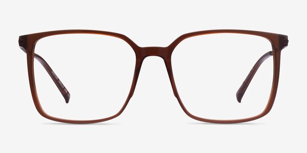 Easton Clear Brown Acetate-metal Eyeglass Frames