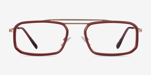 Watson Clear Red Gold Acétate Montures de Lunette de vue