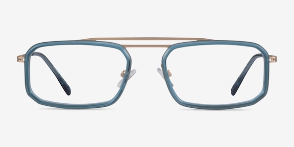 Watson Teal Gold Acetate Eyeglass Frames