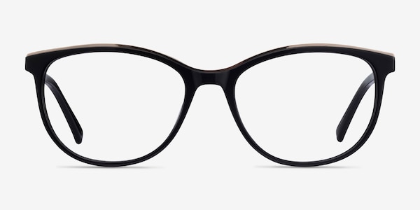 Glam Noir Acetate-metal Montures de Lunette de vue