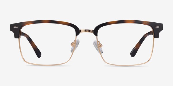 Renaissance Matte Tortoise & Gold Plastique Montures de Lunette de vue