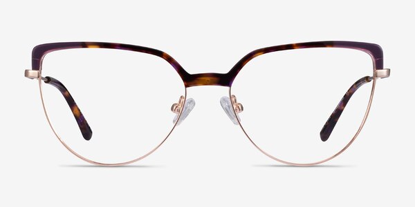 Dona Floral & Rose Gold Acetate-metal Montures de Lunette de vue