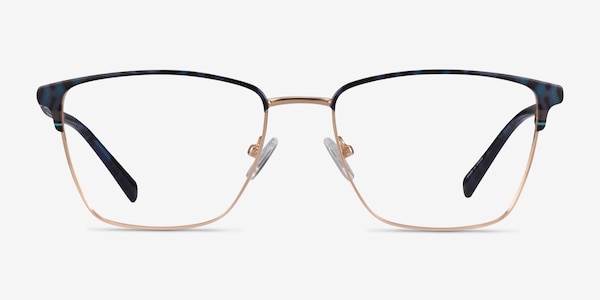 Moore Blue Tortoise Gold Acétate Montures de Lunette de vue