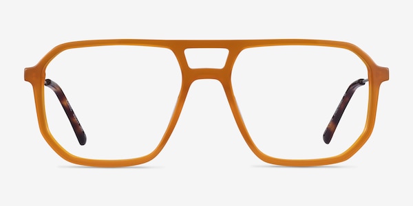 Iconic Mellow Yellow & Silver Acetate-metal Montures de Lunette de vue