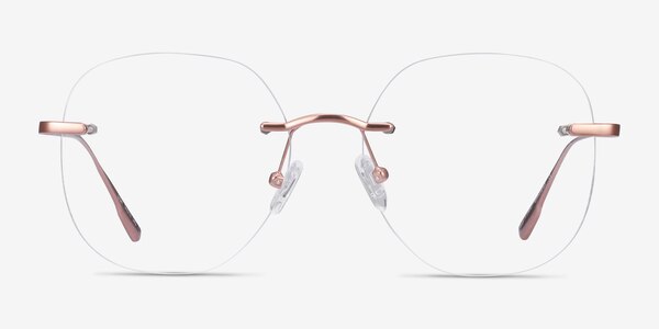 Lisa Rose Gold Metal Eyeglass Frames