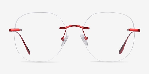 Lisa Rouge Métal Montures de Lunette de vue