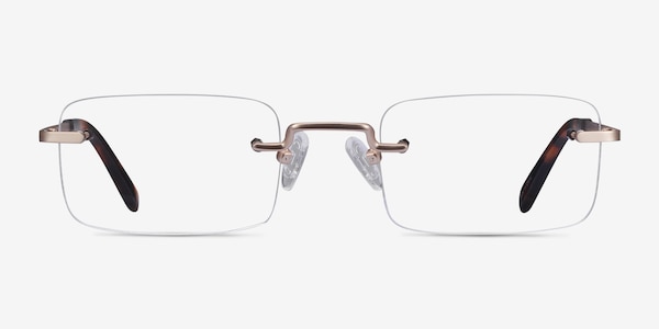 Simplicity Gold Metal Eyeglass Frames