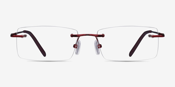 Earl Burgundy Metal Eyeglass Frames