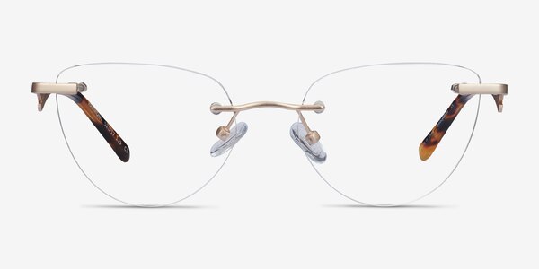 Harmony Matte Gold Métal Montures de Lunette de vue