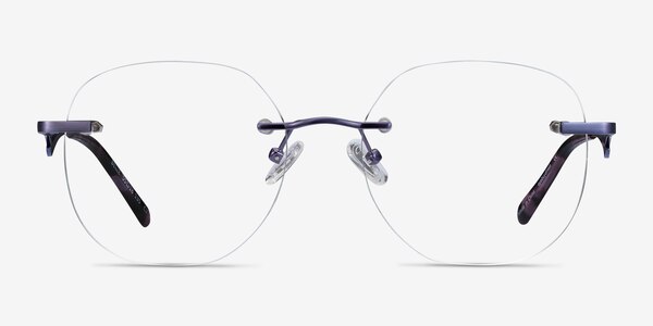 Belle Purple Metal Eyeglass Frames