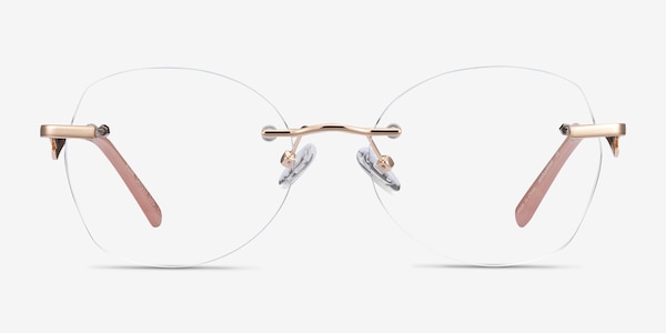 Ajar Doré Métal Montures de Lunette de vue