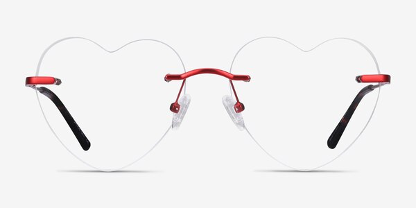Amore Burgundy Metal Eyeglass Frames