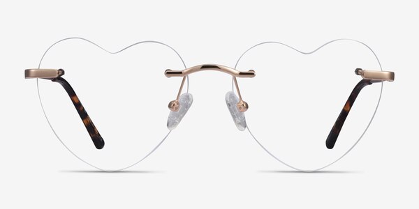 Amore Rose Gold Métal Montures de Lunette de vue