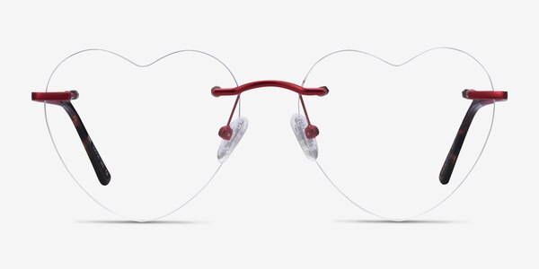 Bae Burgundy Métal Montures de Lunette de vue