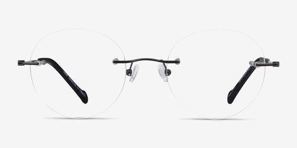 Shine Black Titanium Eyeglass Frames