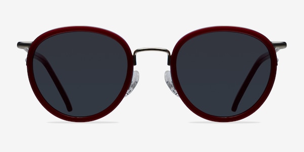 Siena Red Acetate-metal Sunglass Frames