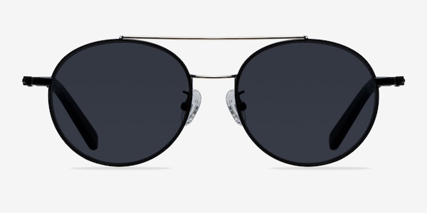 Hendrix Black/Silver Metal Sunglass Frames