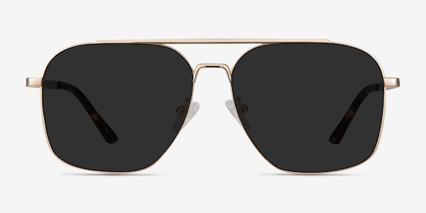 Route 66 Golden Metal Sunglass Frames