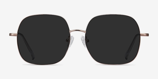 Sun Movement Rose Gold Metal Sunglass Frames