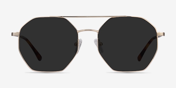 Sun Eight Golden Metal Sunglass Frames