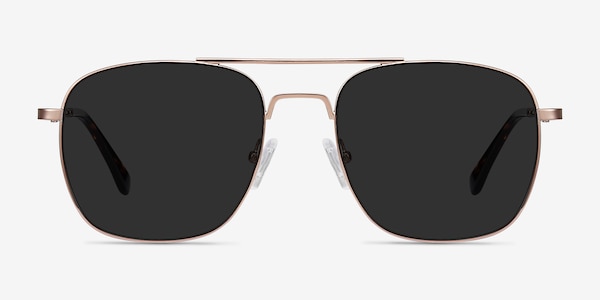 Sun Fame Rose Gold Metal Sunglass Frames