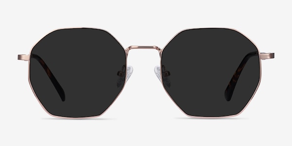 Sun Octave Rose Gold Metal Sunglass Frames