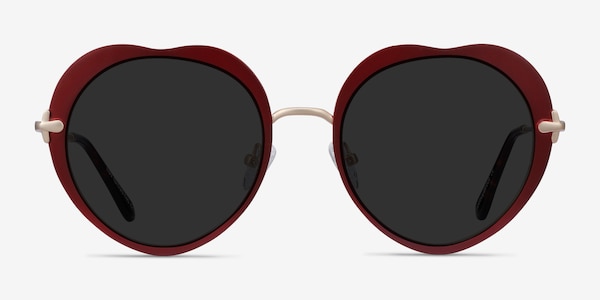 Luv Burgundy Metal Sunglass Frames