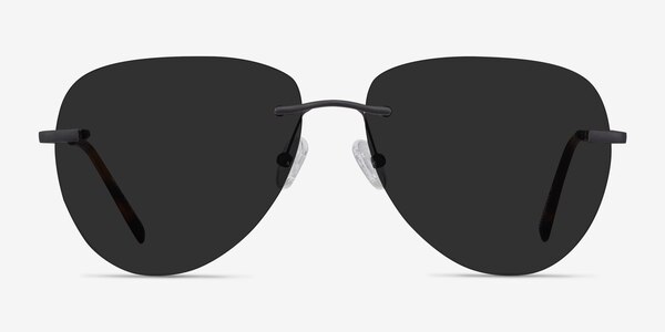Martin Matte Black Metal Sunglass Frames