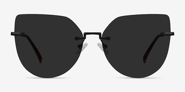 Toyah Noir Métal Soleil de Lunette de vue