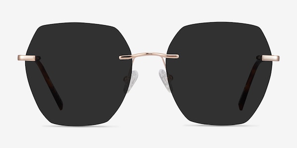 Genoa Rose Gold Metal Sunglass Frames