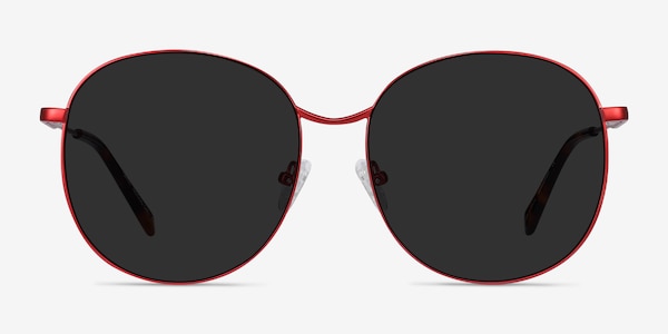 Sage Red Metal Sunglass Frames