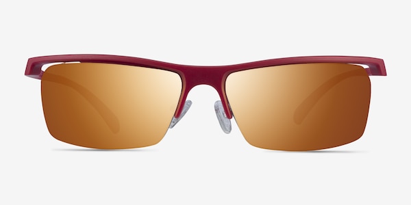 Turnover Matte Red Plastic Sunglass Frames
