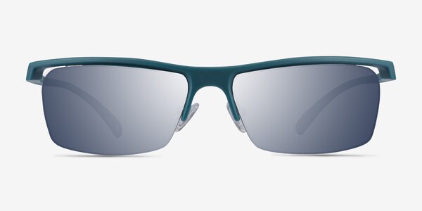 Turnover Matte Teal Plastique Soleil de Lunette de vue