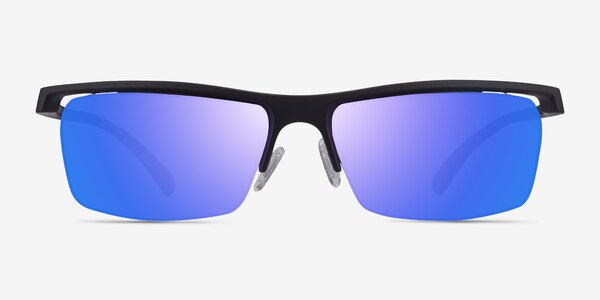 Turnover Matte Black Plastique Soleil de Lunette de vue