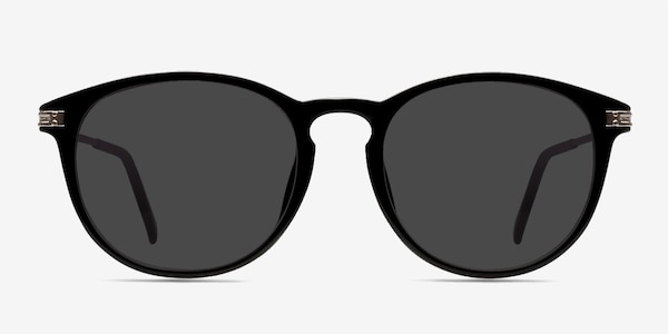 Monroe Black Silver Plastic-metal Sunglass Frames