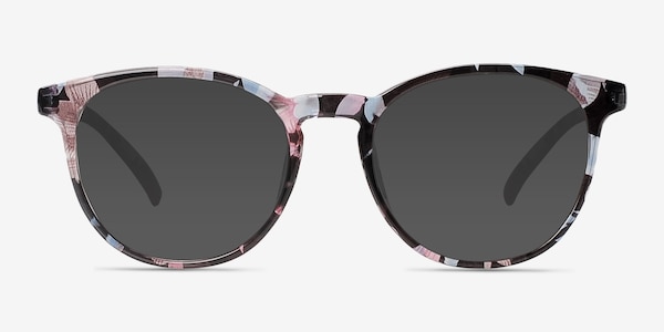 Deja Vu Blue/Floral Plastic Sunglass Frames