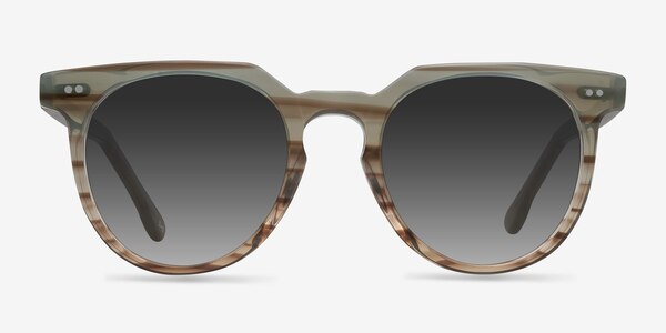 Shadow Striped Mint Acetate Sunglass Frames