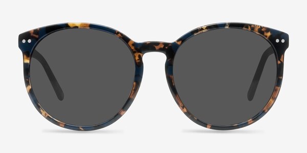 Vapor Blue Floral Acétate Soleil de Lunette de vue