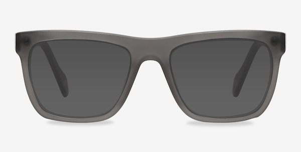 Virtual Matte Gray Acétate Soleil de Lunette de vue