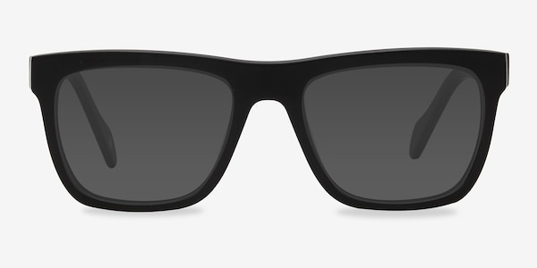 Virtual Matte Black Acetate Sunglass Frames