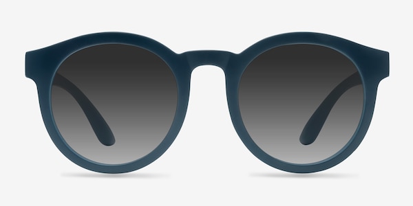 Oasis Matte Blue Plastic Sunglass Frames