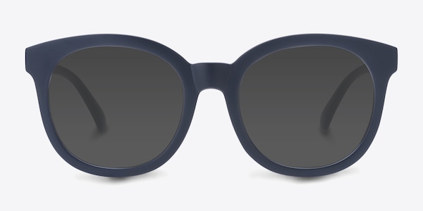 Elena Matte Navy Plastic Sunglass Frames