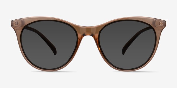 Cartel Clear Brown Plastic Sunglass Frames
