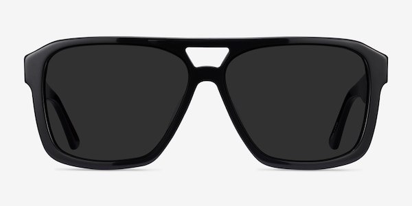 Bauhaus Noir Acétate Soleil de Lunette de vue