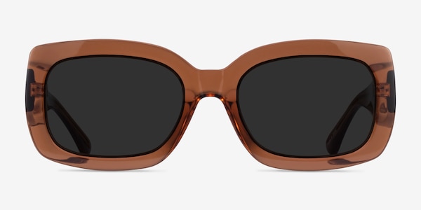 Courteney Clear Brown Acetate Sunglass Frames